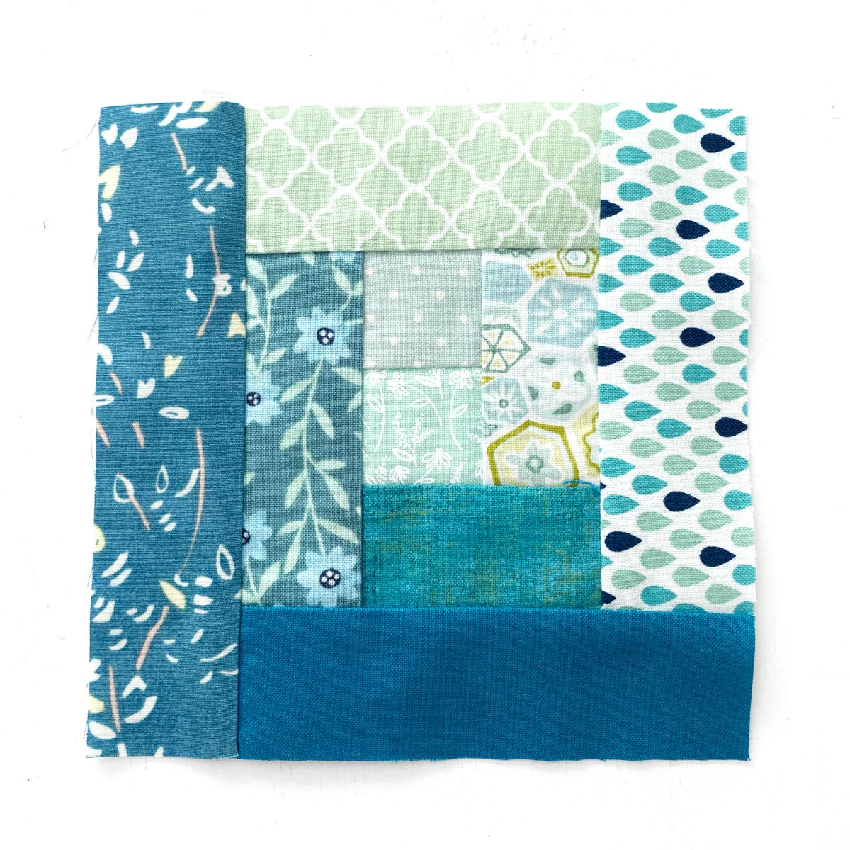 Log Cabin Patchwork Block