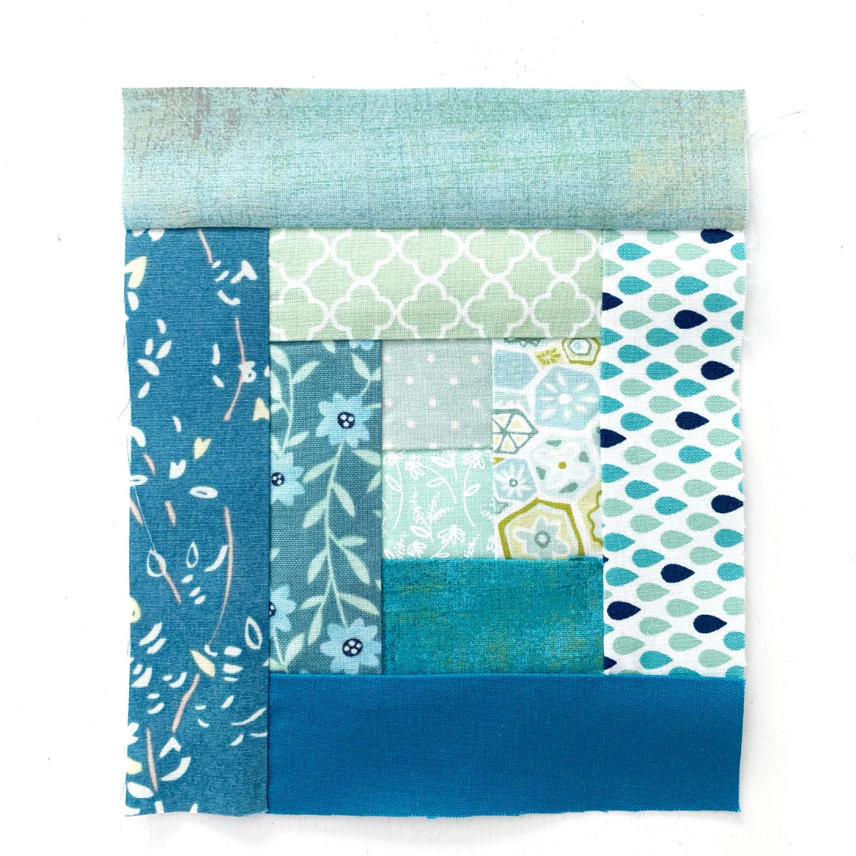 Log Cabin Patchwork Block