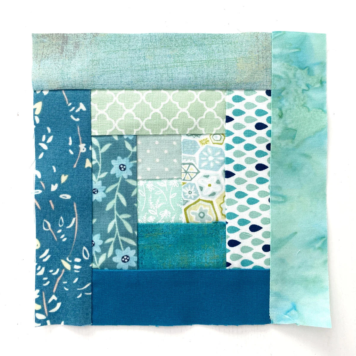 Log Cabin Patchwork Block