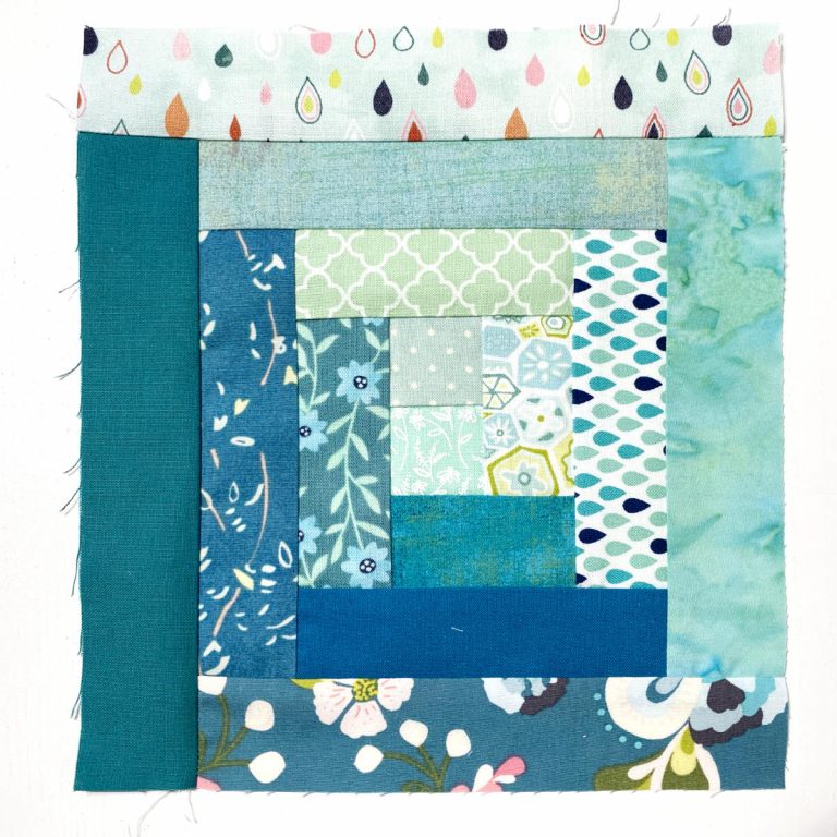 Log Cabin Patchwork Block