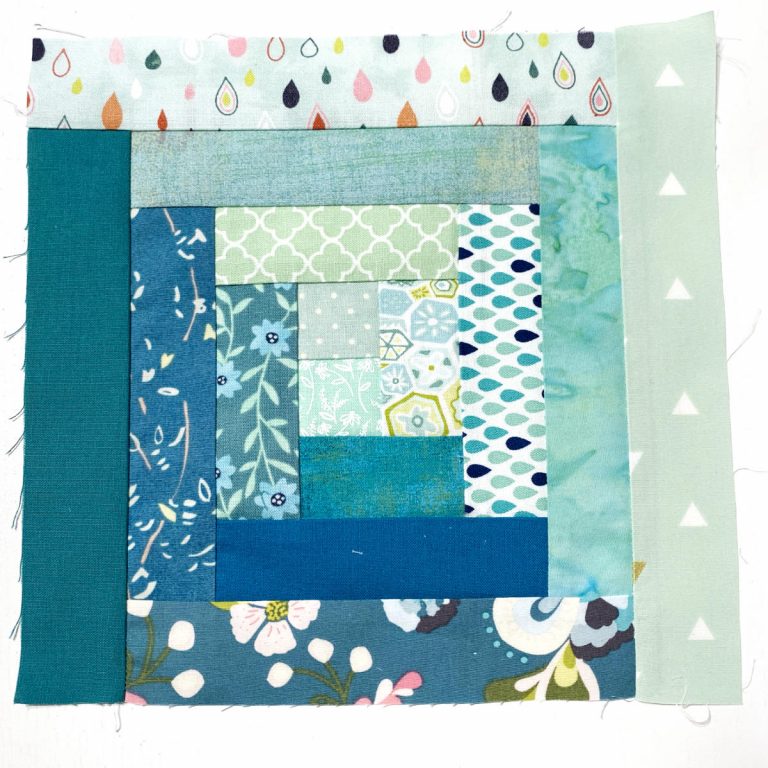 Log Cabin Patchwork Block
