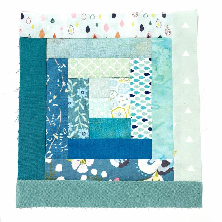 Log Cabin Patchwork Block