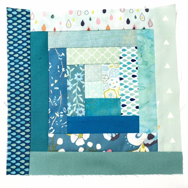 Log Cabin Patchwork Block