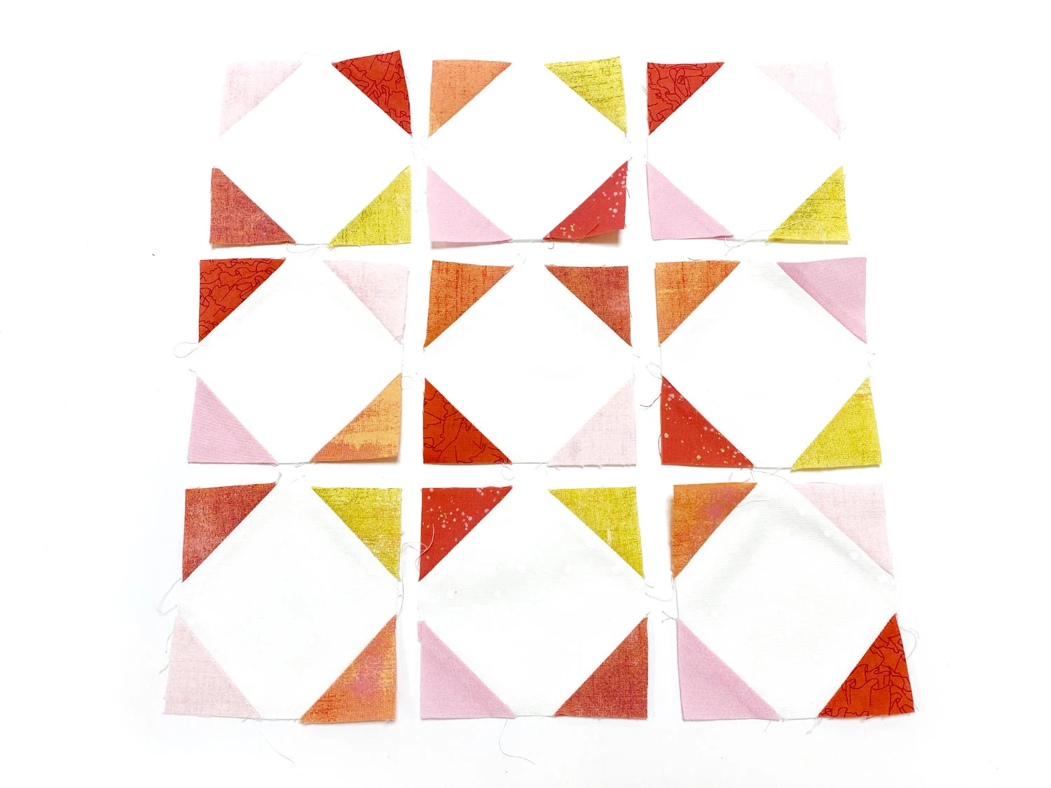 Snowball Patchwork Block