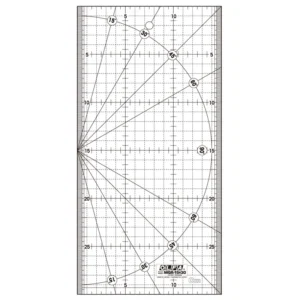 Patchwork-Lineal - OLFA - 15 x 30 Zentimeter - Anti-Rutsch-Beschichtung - MQR-15x30