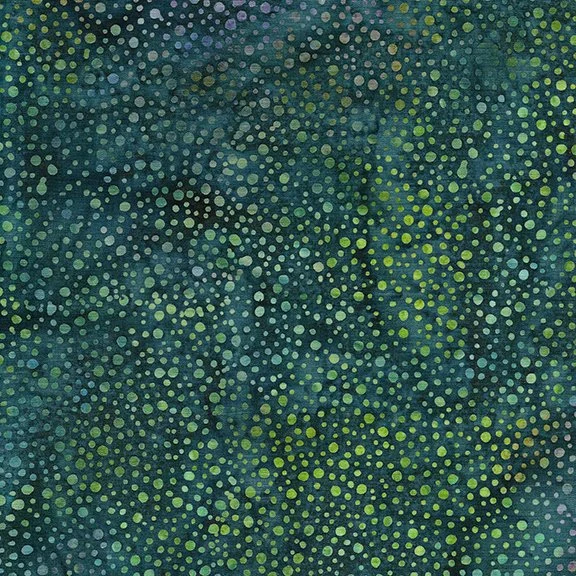 Island Batik - Peacock Plumes - Mini Dot Baja - Kathy Engle - 112138864