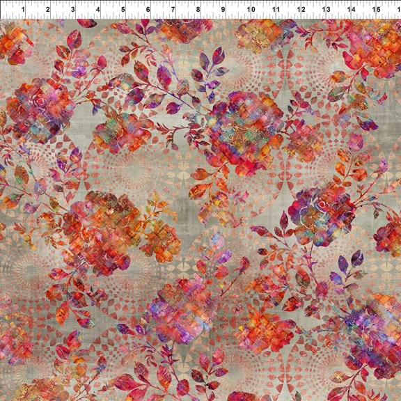 Halcyon - Roses Red - Jason Yenter - In the Beginning Fabrics - 2HN1