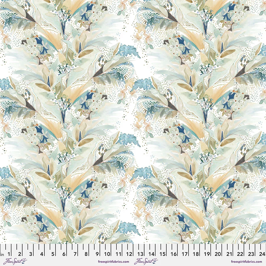 Freespirit - Natural Affinity - I Must Have Flowers Apricot - Shell Rummel - PWSR048.APRICOT