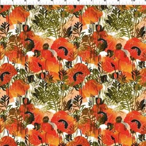 Reflections of Autumn - Poppies Multi - Jason Yenter - In the Beginning Fabrics - 14RA-1