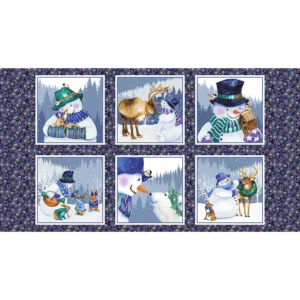 Henry Glass - Flurry Friends - Panel - Barb Tourtillotte - 349-77
