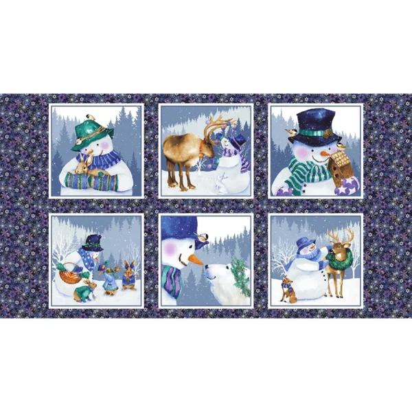 Henry Glass - Flurry Friends - Panel - Barb Tourtillotte - 349-77