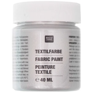 Textilfarbe silber - 40 ml - Rico Design - 7014.525