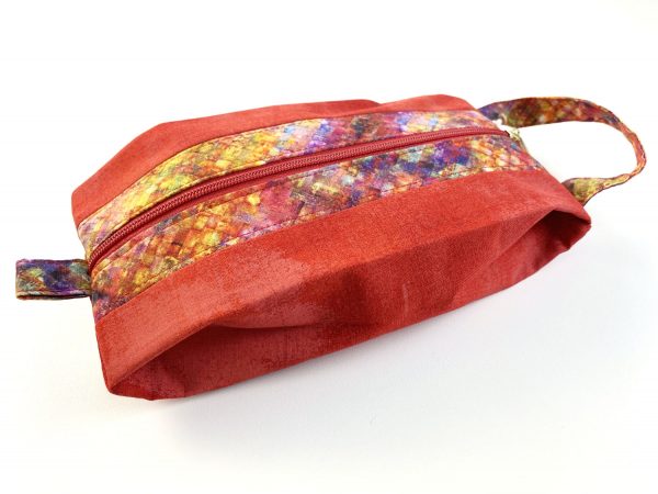 Reißverschluß-Tasche - Falttasche - Scarlet
