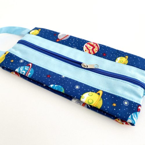 Reißverschluß-Tasche - Falttasche - Blast Off Into Space