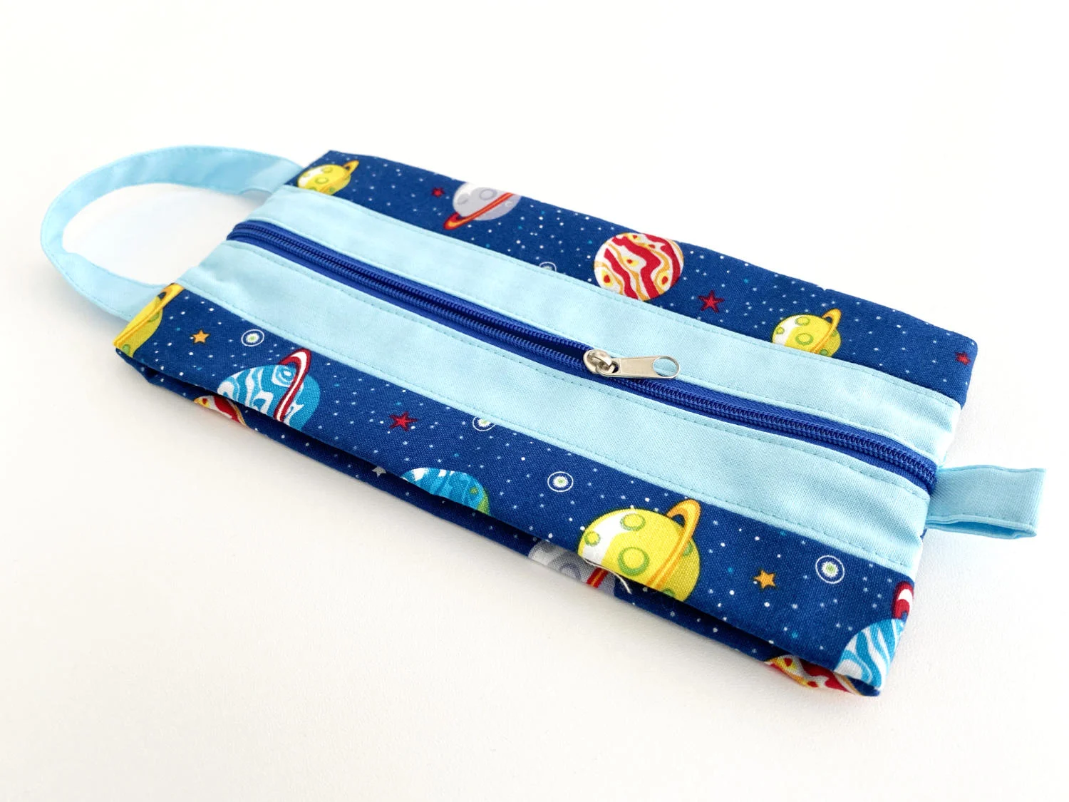 Reißverschluß-Tasche - Falttasche - Blast Off Into Space