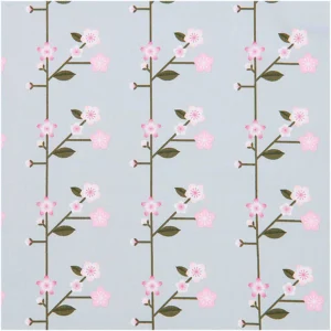 Rico Baumwollstoff - Sakura - Kirschblüten Blau-Grau - 209027