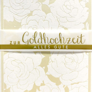 Grußkarte - Zur Goldhochzeit alles Gute - 72-003/3