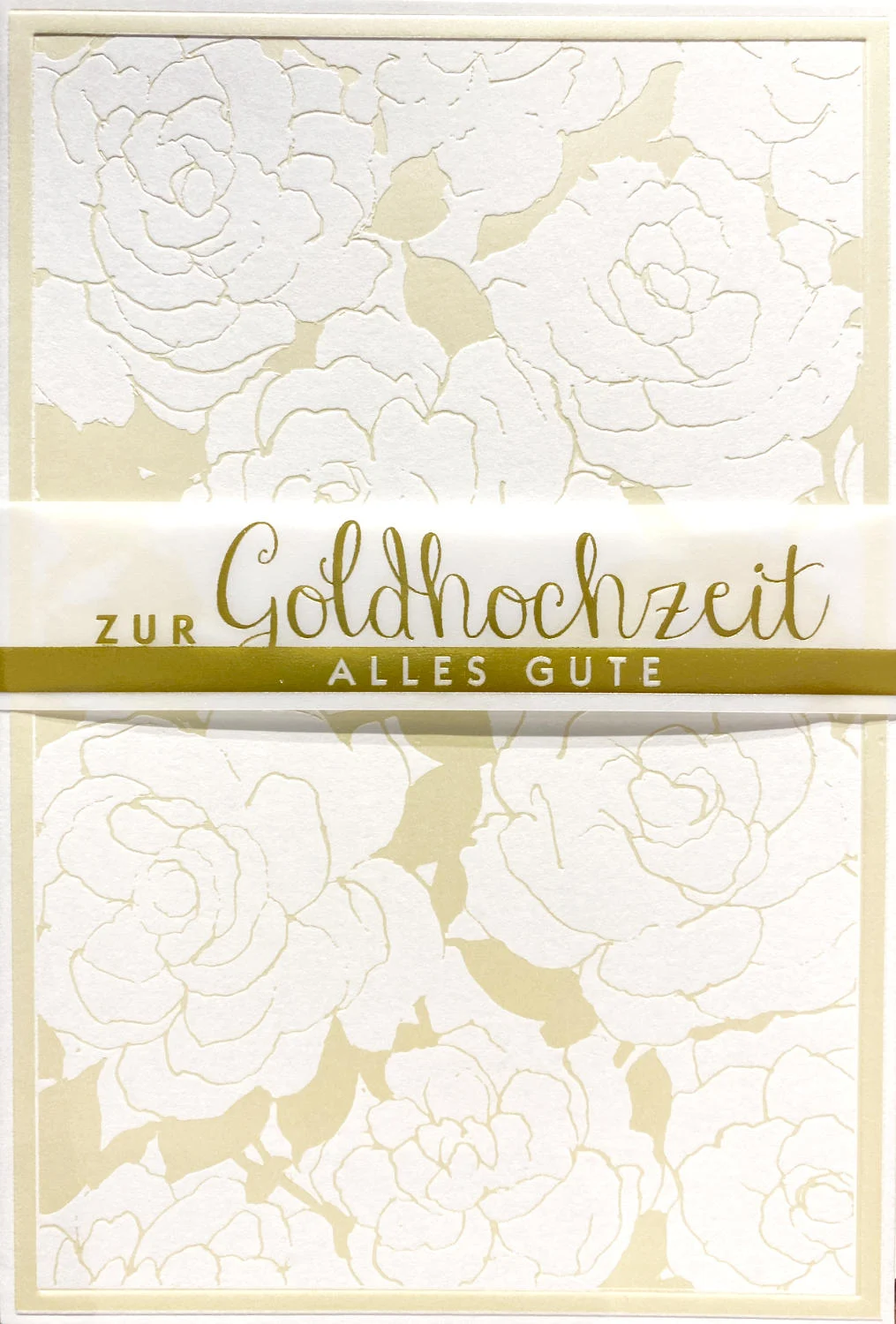 Grußkarte - Zur Goldhochzeit alles Gute - 72-003/3