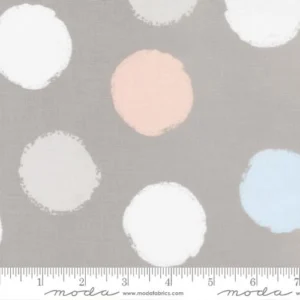 Moda - D is for Dream - Polka Dot Dark Grey - Paper + Cloth - 25128 12