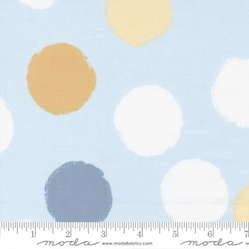 Moda - D is for Dream - Polka Dot Blue - Paper + Cloth - 25128 14