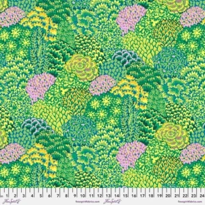FreeSpirit - Kaffe Fassett: 85 & Fabulous - Large Oriental Trees Green - PWGP198.GREEN