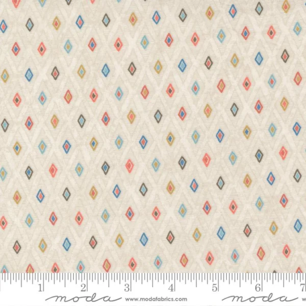 Moda - Nutmeg - Cozy Checks Meringue - BasicGrey - 30706 11