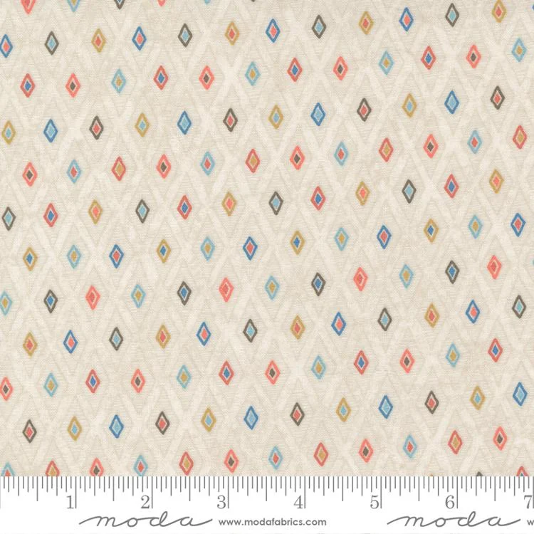 Moda - Nutmeg - Cozy Checks Meringue - BasicGrey - 30706 11