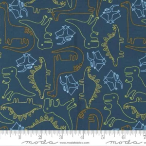Moda - Stomp Stomp Roar - Dino Sketch Teal - Stacy Iest Hsu - 20821 16