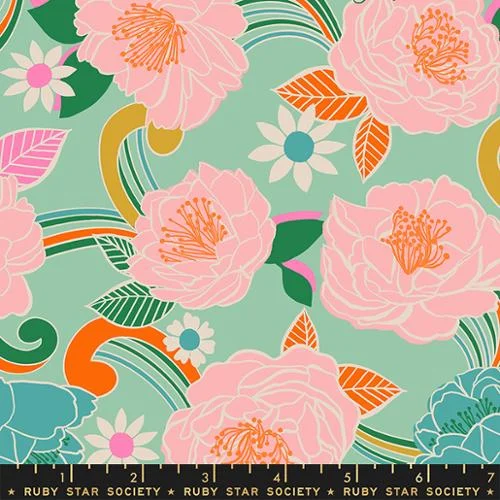 Moda - Curio - Large Roses Moss - Ruby Star Society - RS0058 13