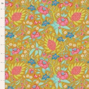 Tilda - Bloomsville - Flowertangle Mustard - 100516