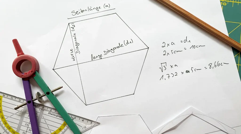 Hexagone berechnen und Schablonen erstellen