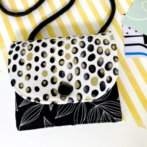 Mini-Geldbörse - Black, White & 24 Karat