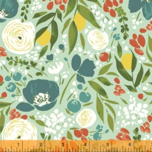 Windham - Cora - Cora Floral Aqua - Tessie Fay - 52359-2