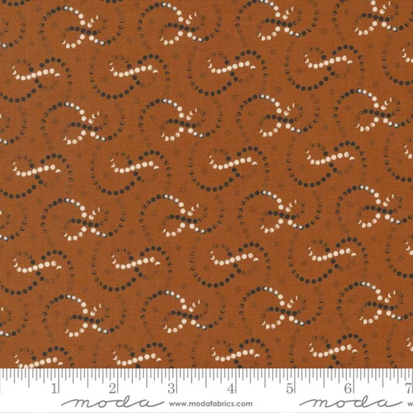 Moda - Rustic Gatherings - Swirly Dots Spice - Primitive Gatherings - 49204 12