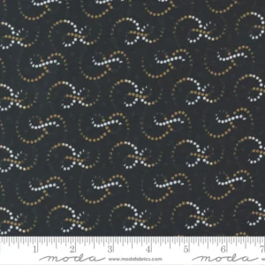 Moda - Rustic Gatherings - Swirly Dots Black - Primitive Gatherings - 49204 14