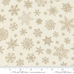 Moda - Merry Manor Metallic - Snowflake Cream - 33663 11M