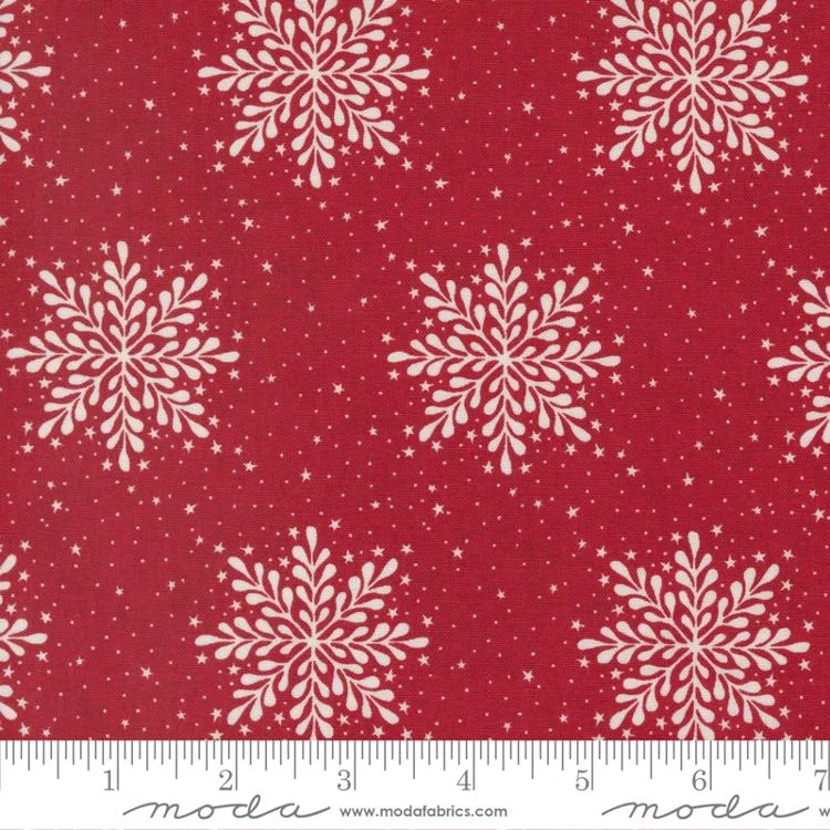 Moda - Jolly Good - Snowflake Cranberry - BasicGrey - 30722 20