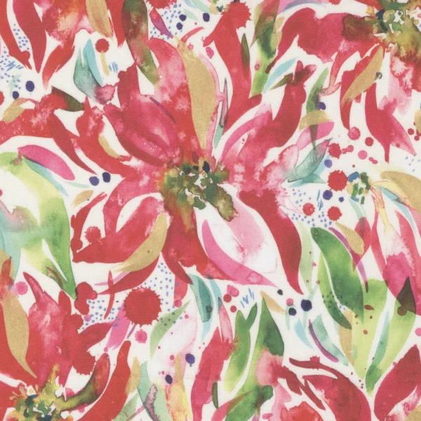 Moda - Comfort and Joy - Poinsettia Cloud - Create Joy Project - 39751 11