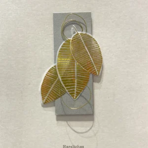 Trauerkarte - Herzliches Beileid - Goldene Blätter - 107-052/0
