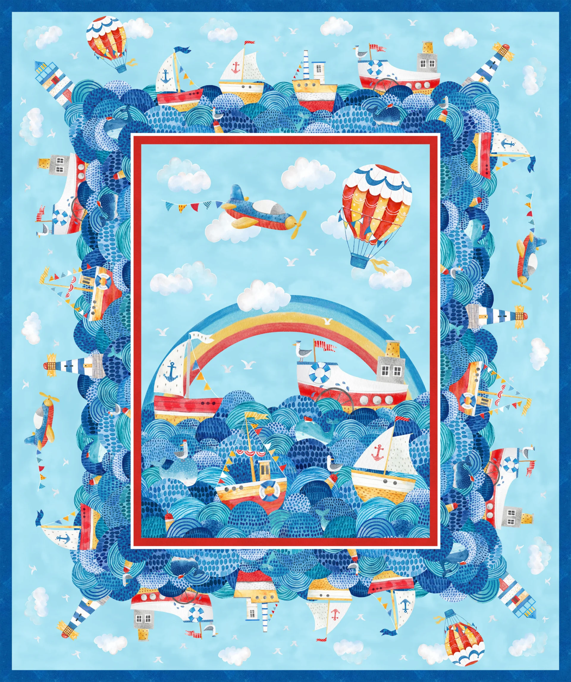 Northcott - Out To Sea - Panel - DP26650-45