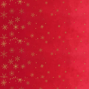 Moda - Ombre Flurries Metallic - Christmas Red - V & Co