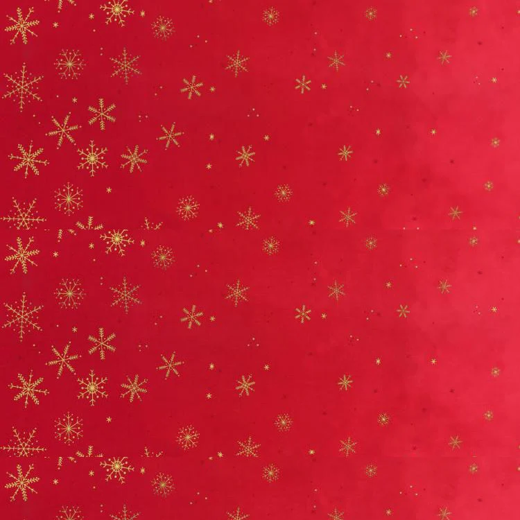 Moda - Ombre Flurries Metallic - Christmas Red - V & Co