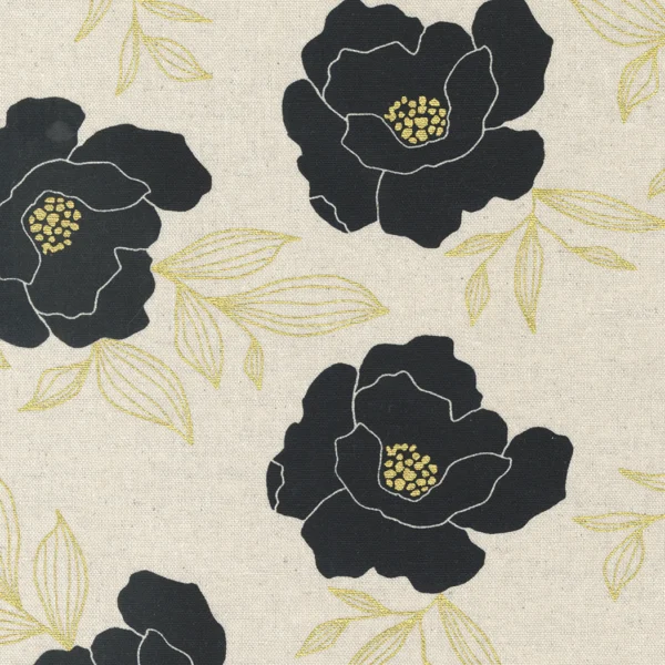 Moda - Gilded - Bold Blossoms Gold Linen - 11530 15LM