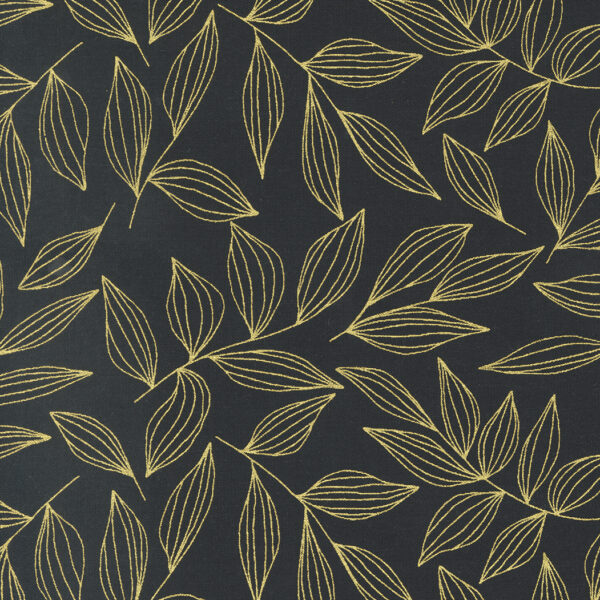 Moda - Gilded - Leaves Black Gold - 11532 16M