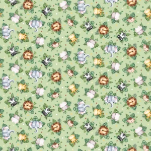 Northcott - Wee Safari - Green Multi - 25644-72