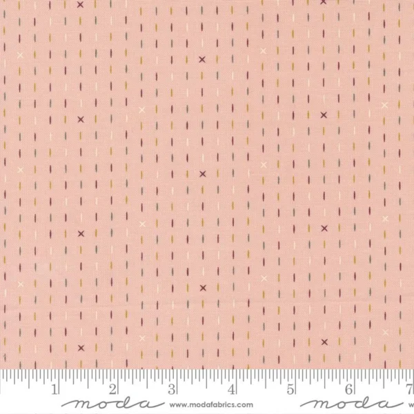 Moda - Evermore - Handstitched Stripes Strawberry Cream - Sweetfire Road - 43156 12