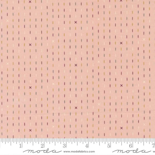 Moda - Evermore - Handstitched Stripes Strawberry Cream - Sweetfire Road - 43156 12