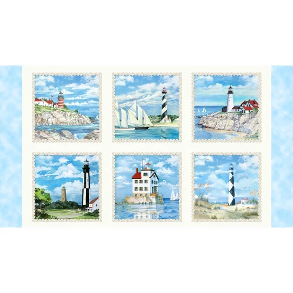 Beacons of Light - Panel Cream - Elizabeth's Studio - 6508CREAM