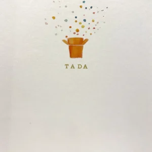 Postkarte - Tada - Geschenk mit Konfetti - madebymaggie
