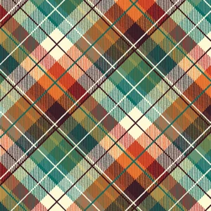 Gather Together - Plaid Cream Multi - Benartex - 14458-07